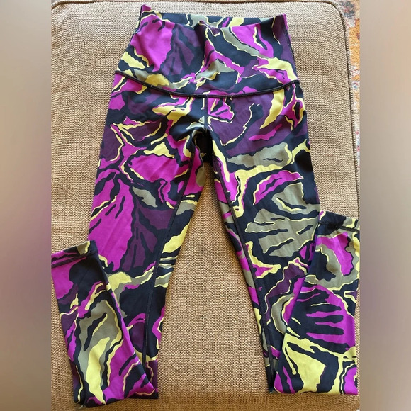 Lululemon Wunder Under Pant Hi-Rise Boom Bloom Chartreuse Green Aurora 6 - Picture 3 of 8